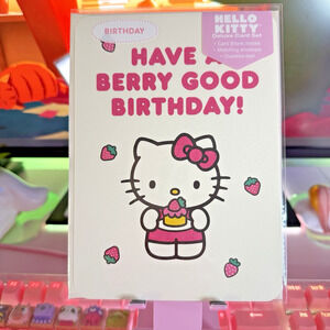 Sanrio Hello Kitty Card Set Matching Envelope Oversize Seal 2024 Happy Birthday